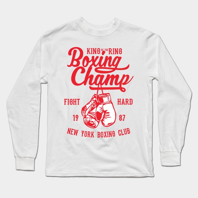 Boxing Champ Long Sleeve T-Shirt by CRD Branding